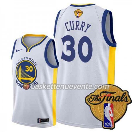 Maillot Basket Golden State Warriors Stephen Curry 30 2018 NBA Finals Nike Blanc Swingman - Homme